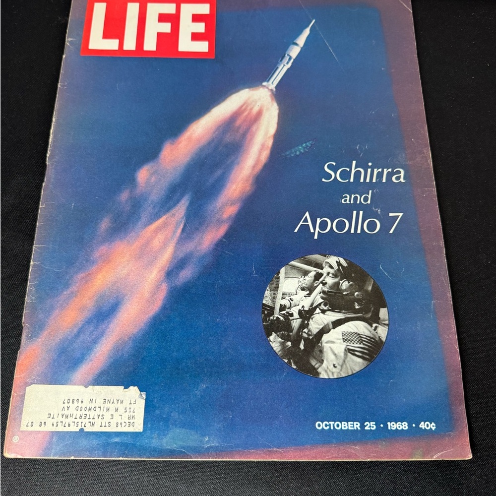Vintage 1968 life magazine, Apollo, seven and good condition